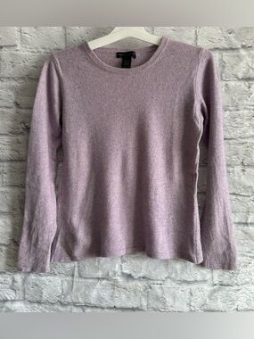 PREOWNED PRESWICK & MOORE CASHMERE PURPLE SWEATER WOMENS LARGE L